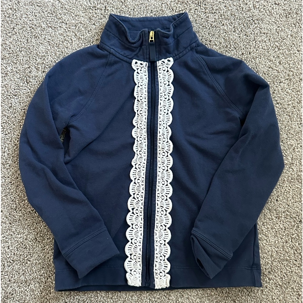 Lilly Pulitzer Girl Stretch Full Zip Size 6/7